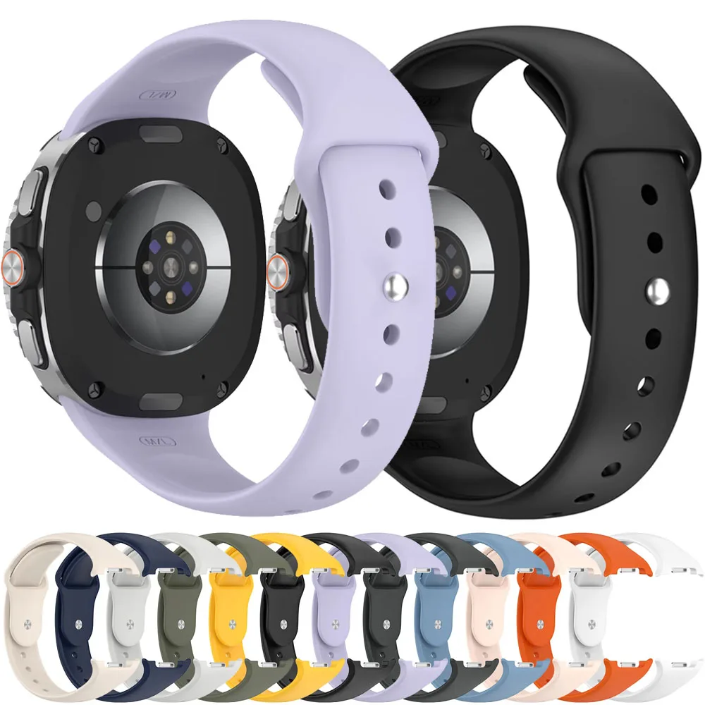 Soft Silicone Strap For Samsung Galaxy Watch 8 40mm 44mm No Gaps Sports Bracelet Wristband Galaxy Watch 8 Classic 46mm Watchband