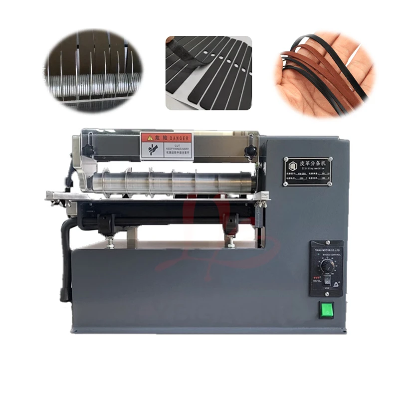 Multi-Purpose Leather Belt Slitting Cutting Machine 12 Inch Shoe Bag Straight Cut Paper Product Vegetable Tanned Slicing Slitter