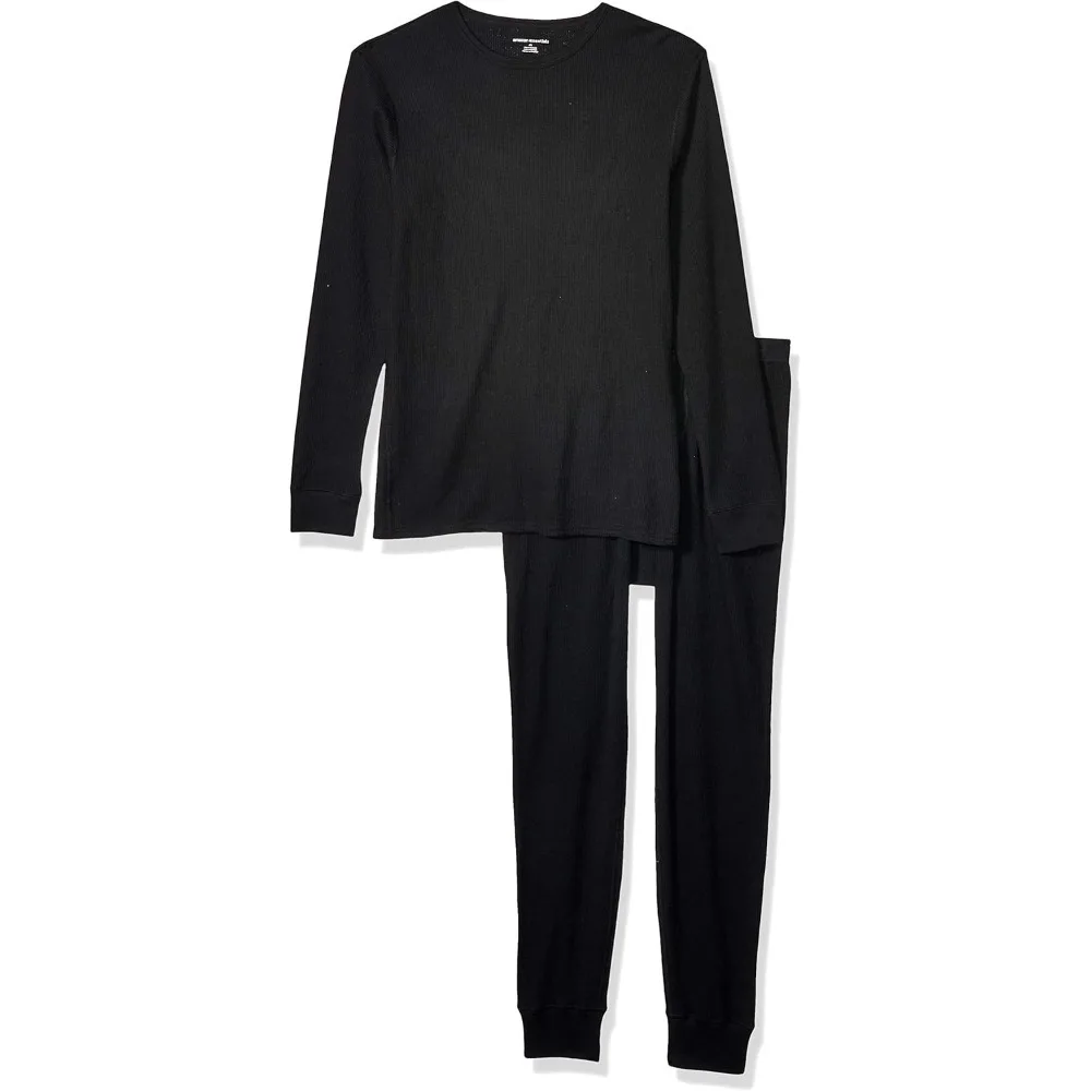 

Men's Thermal Long Johns Underwear Set Base Layer Boxer Briefs Pajamas Set for Cold Weather Comfortable Fit