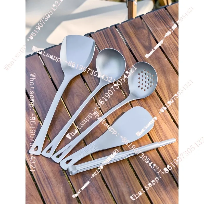 

Набор уличной кухонной утвари: дуршлаг, ложка, лопатка, полный комплект для кемпинга, ложка для риса, для жарки овощей в домашних условиях