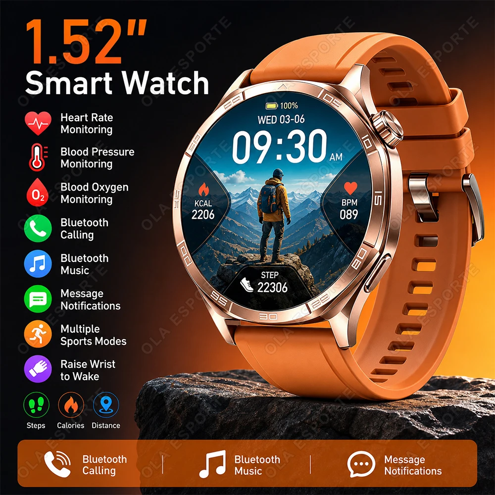 New Men's Smart Watch 1.52