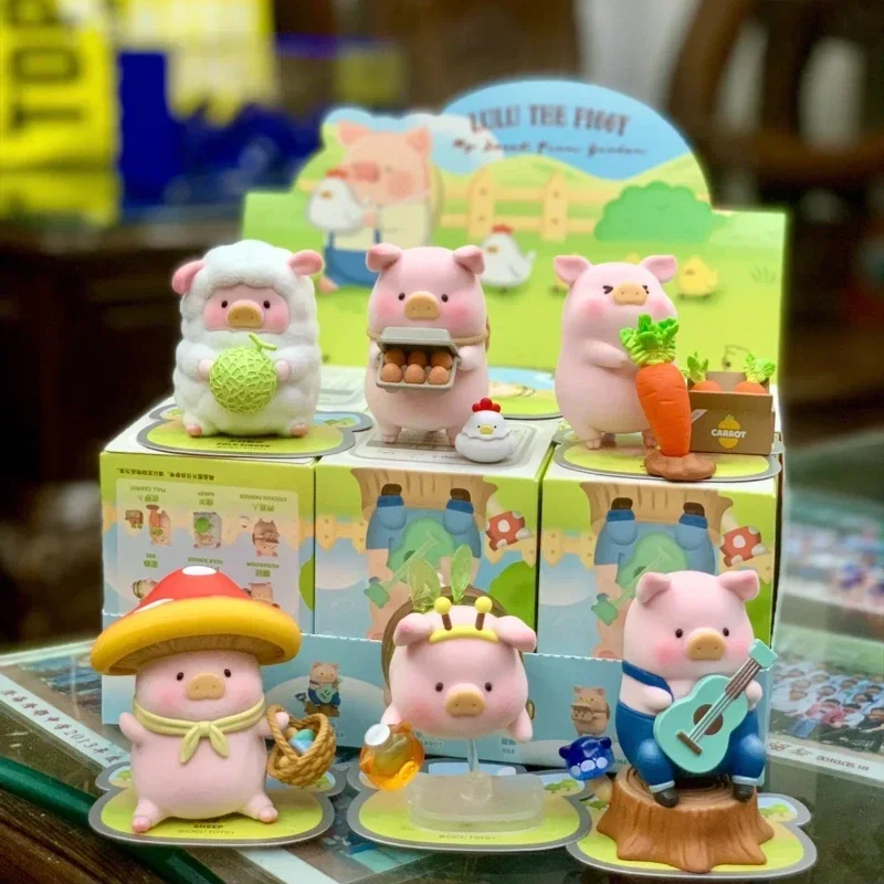 

Консервированная свинья Lulu Farm Series слепая коробка Mystery Box Kawaii фигурка свиньи настольная мебель Коллекционная модель игрушки для детей подарки