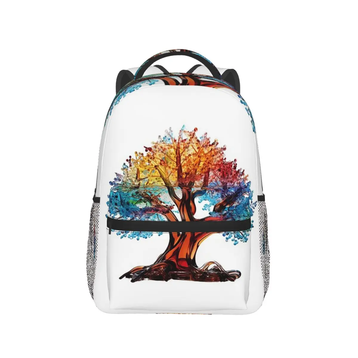 

Colourful Glass Tree Backpack Hot Sale Daypack Large Capacity Children BookBag School Bag Shoulder Bags for Men Women