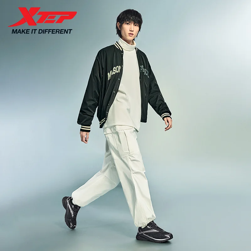 Xtep Little Basque Men's Cotton Shoes Stability Comfortable Cozy Fuzz Leisure Lace Up Cushioning Walking Shoes 876419370043