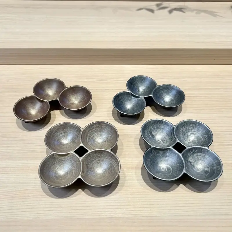 

enYuan Huai Stone Cerc Appetizer Plate Japanese Cuisine Dining Utensils Regular ape Single Piece Porcelain Glazed