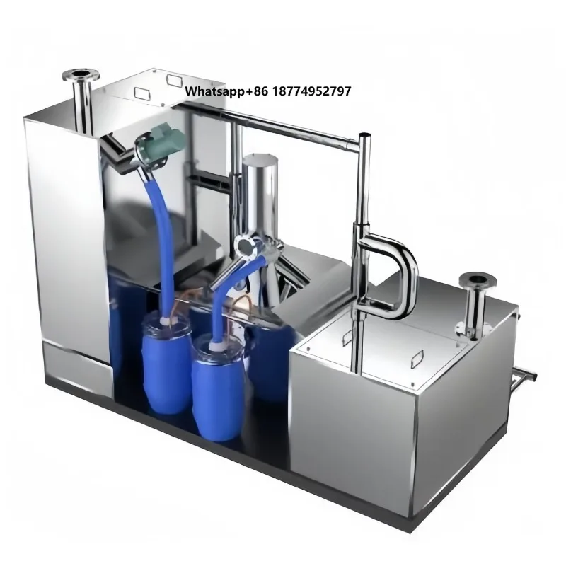 Kitchen Grease Trap / Hotel Grease Trap SUS 304 Kitchen Restaurant Equipment Stainless Steel Oil Water Separator