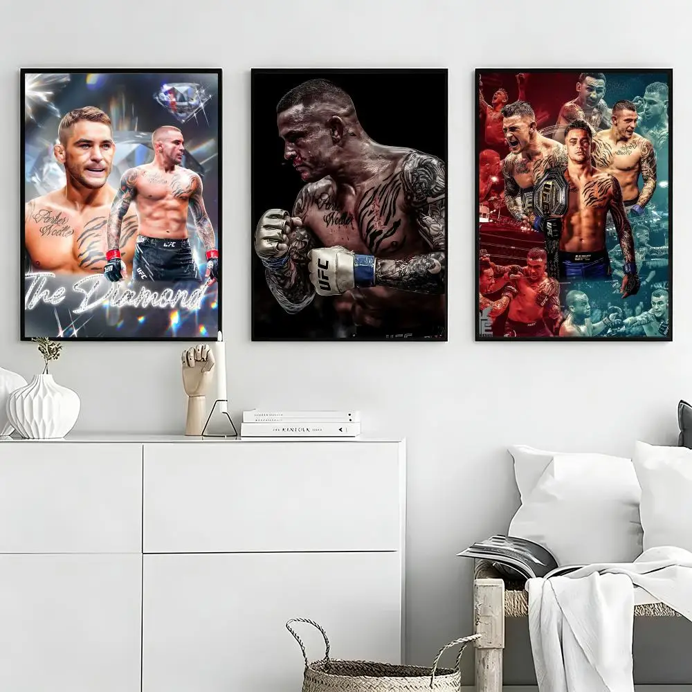Actor Dustin Poirier Poster Self-adhesive Art Waterproof Paper Sticker Coffee House Bar Room Wall Decor