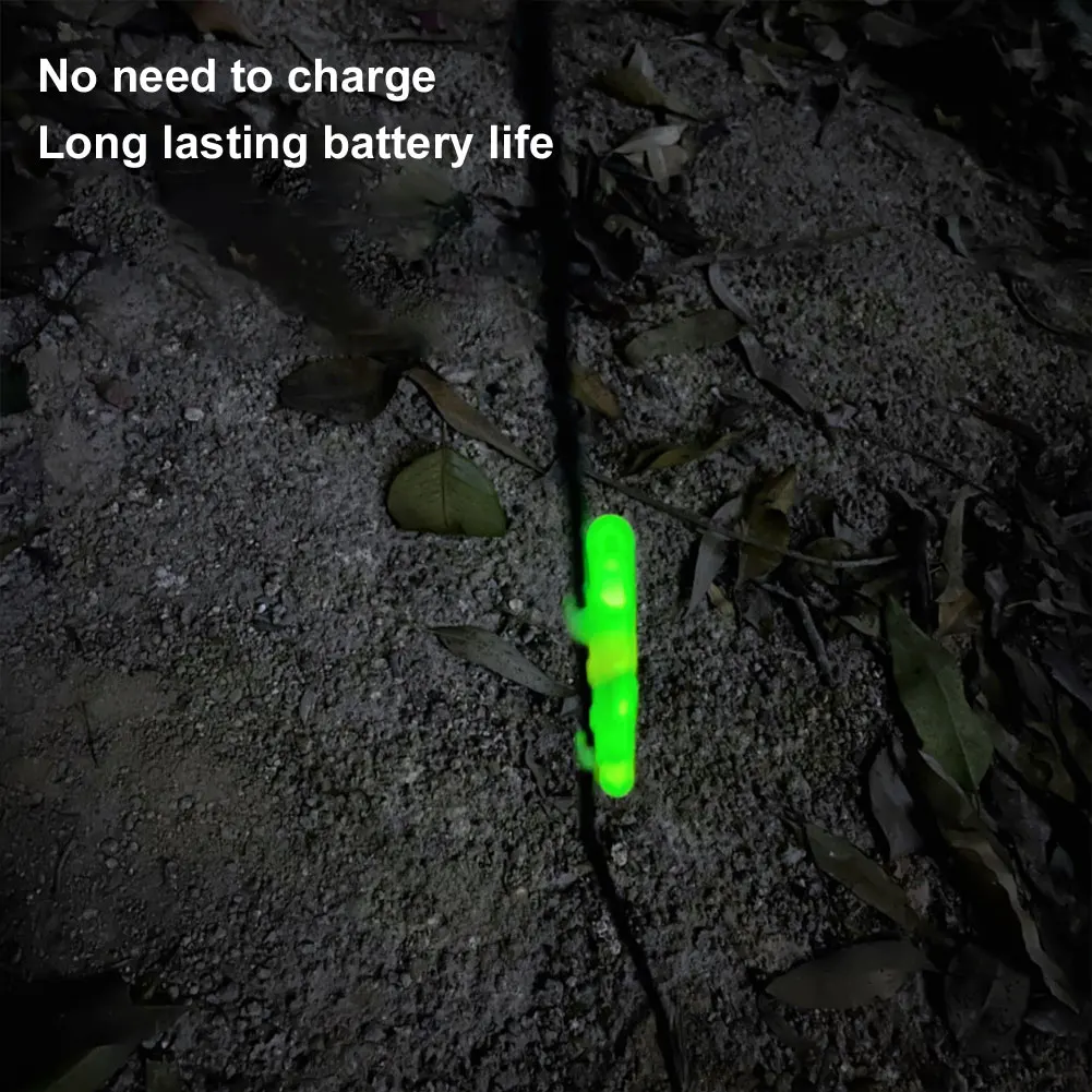 Wind Rope Warning Light Waterproof Tent String Lamp Wind Rope Decoration Light for Outdoor Camping Picnic
