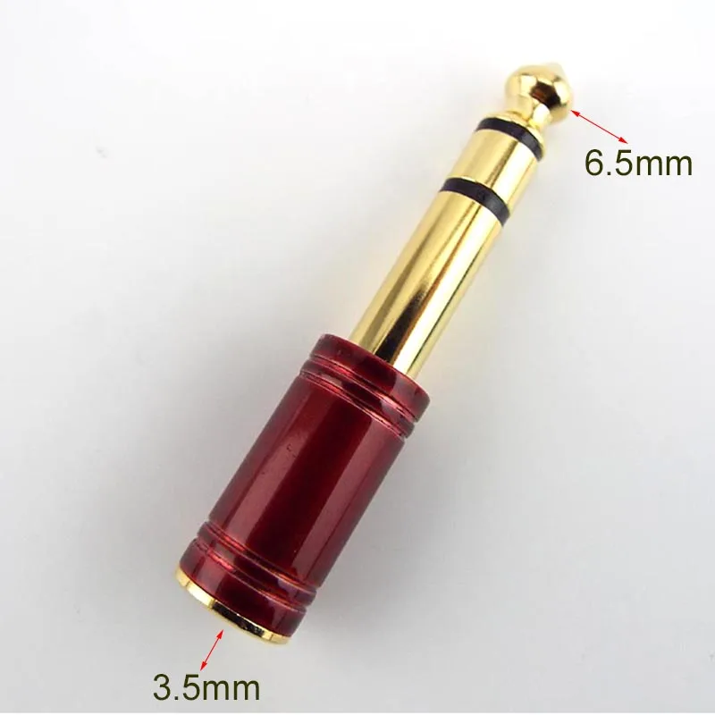 6,35mm Stecker auf 3,5mm Buchse Stereo-Klinkenstecker Audio-Adapter Kopfhörerverstärker Mikrofon AUX 6,35 3,5mm
