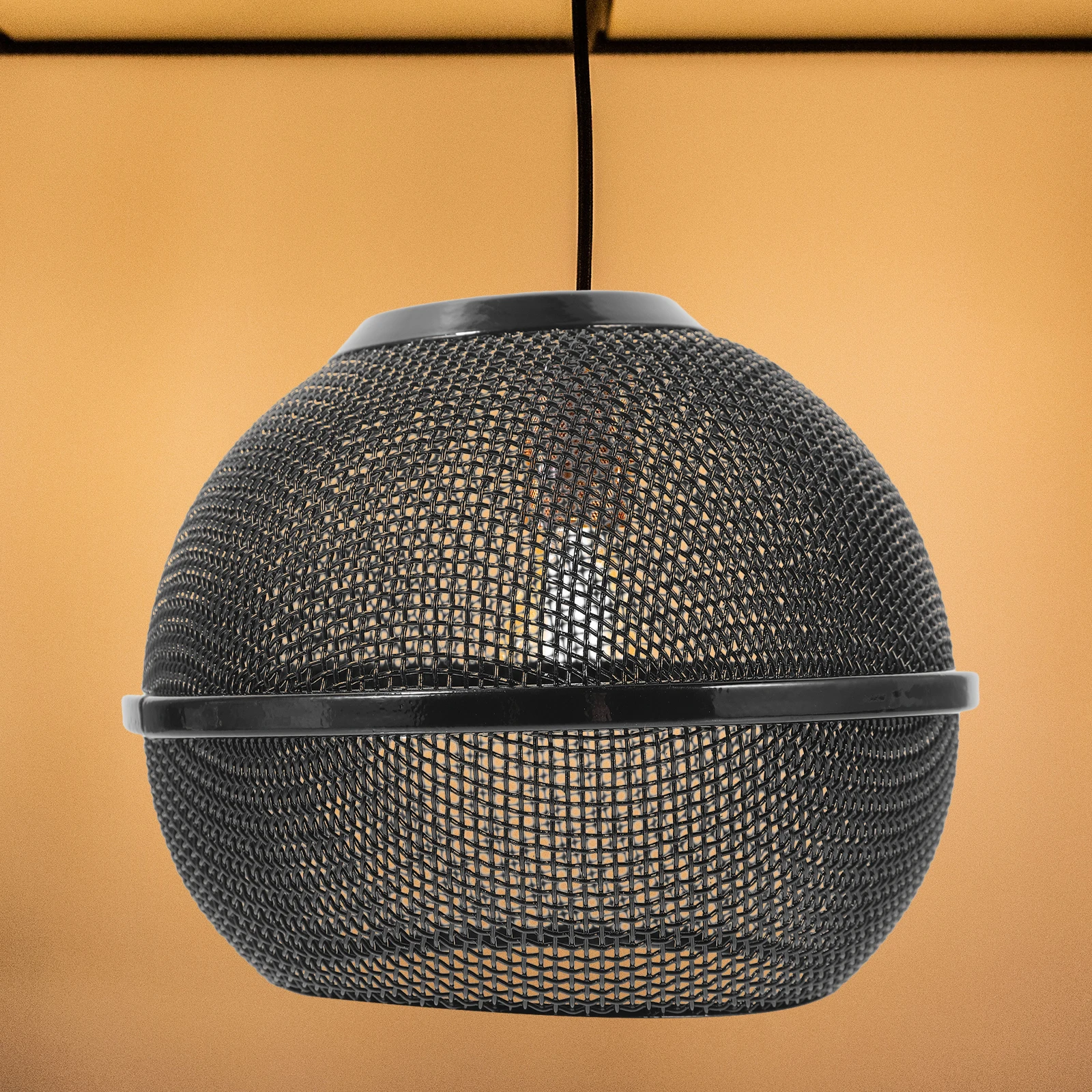 

Iron Lampshade 130mm Diameter 100mm Height Black Pendant Light Shade Home Decor Hollow Design Lamp Cover Replacement