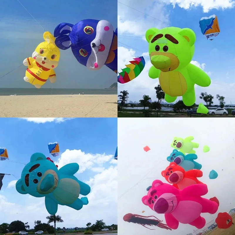 Free shipping 3d inflatable kites pendant large kite windsocks soft kites flying adults kite pilot soft 3d kite giant windsock