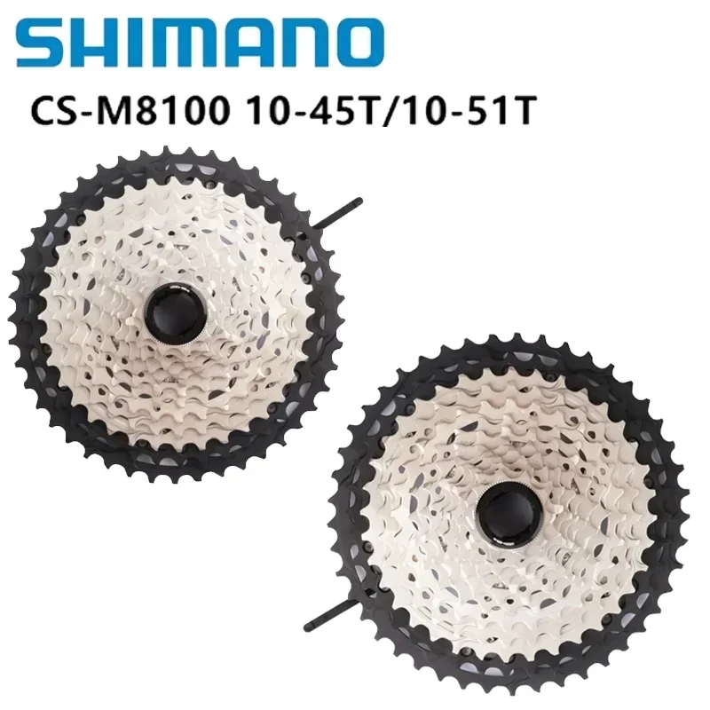 Shimano M8100 CS DEORE XT CS-M8100 Cassette 12s For Mountain Bike Riding Parts Original 12 Speed 10-51T 10-45T