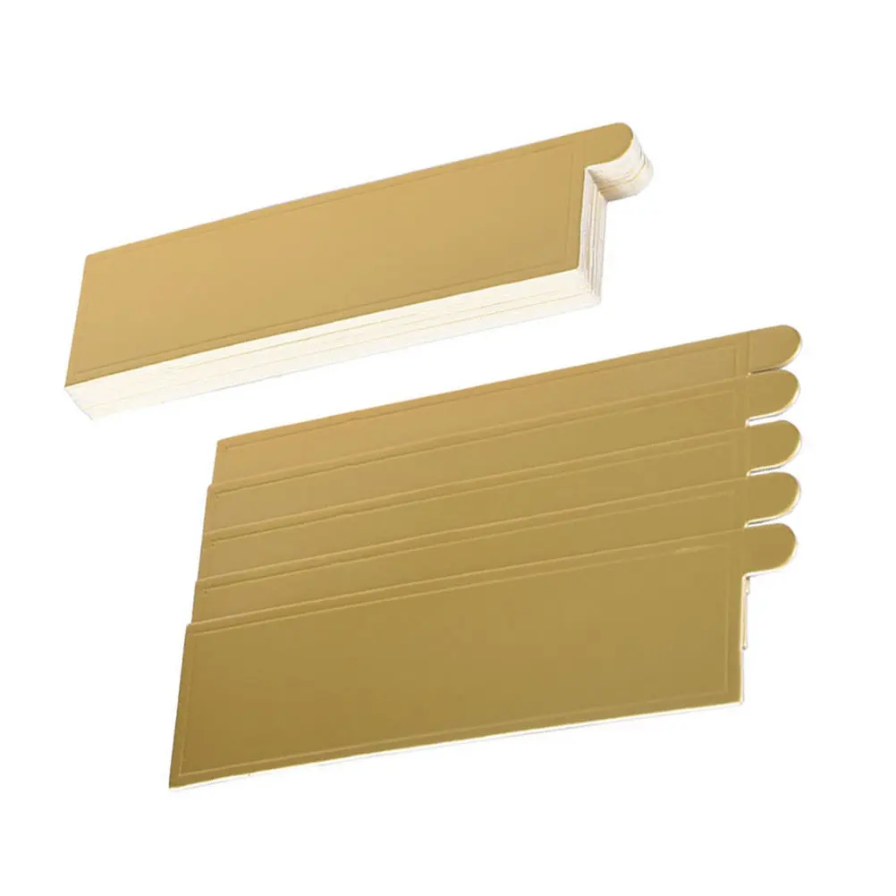 100Pcs Cake Bottom Board Gold Rectangular Cardboard Paper Cake Serving Tray Cupcake Display Base Birthday Wedding Party