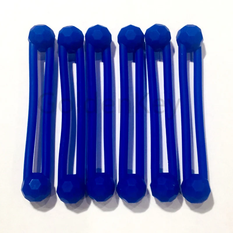 

Dental Instrument Silicone Ties 6Pcs/Pack Autoclavable Bundling Color Code Blue