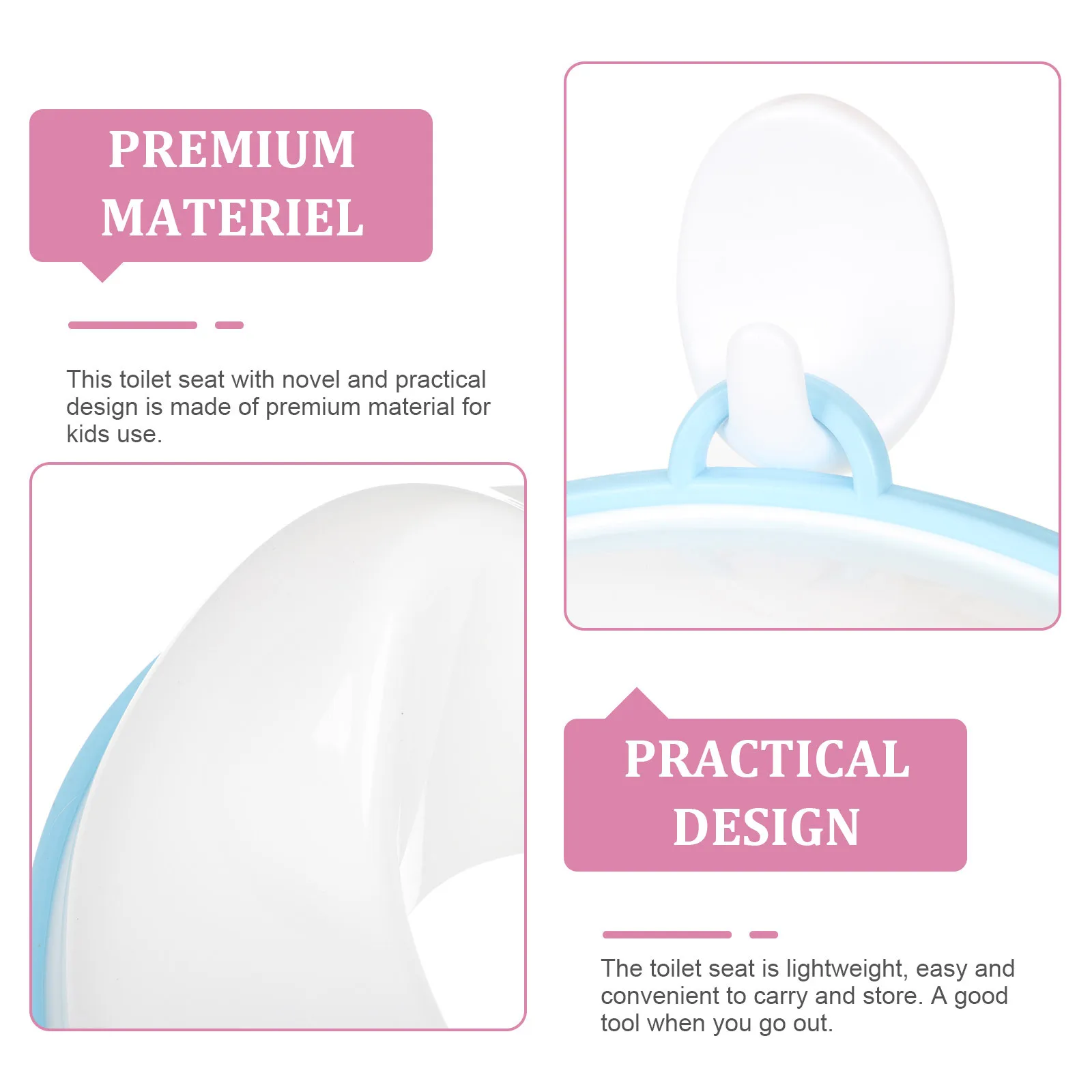 Sedile per vasino per bambini Sedile per WC portatile per neonati Anello per WC per bambini in morbido silicone per la sicurezza dei viaggi a casa
