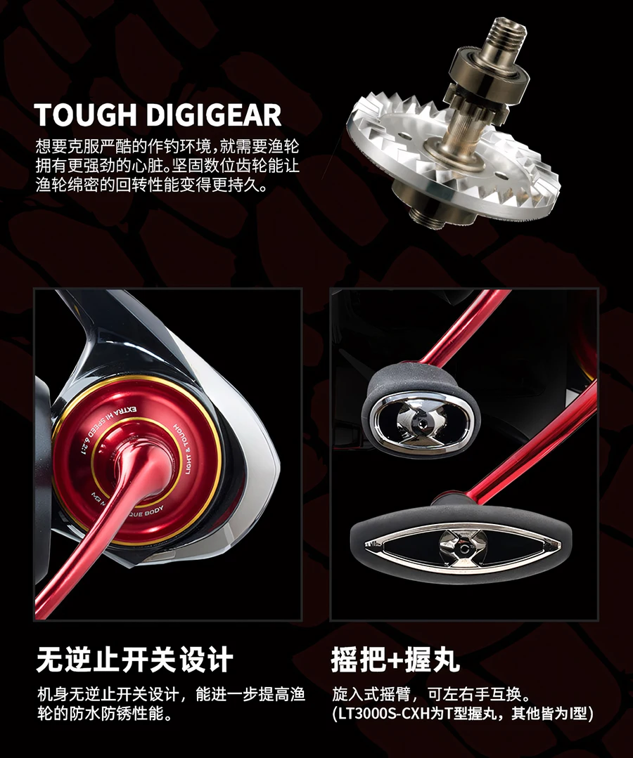 2026 DAIWA SALAMANDURA LT Spinnrolle für Salzwasser und Süßwasser, 7+1BB, Bremskraft 5-10KG – Detail 8