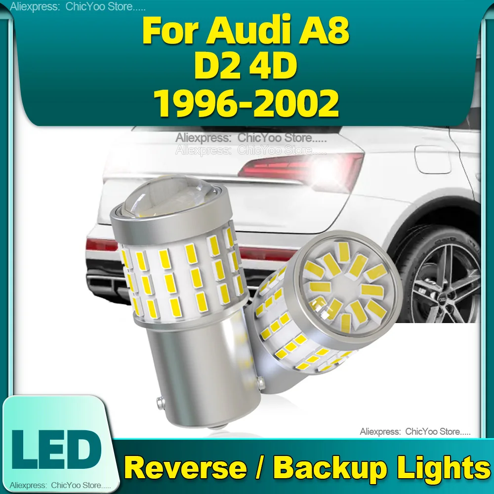 

2PCS 1156 BA15S P21W LED Bulbs Super Bright 1800LM Car Reverse Light For Audi A8 D2 4D 1996 1997 1998 1999 2000 2001 2002