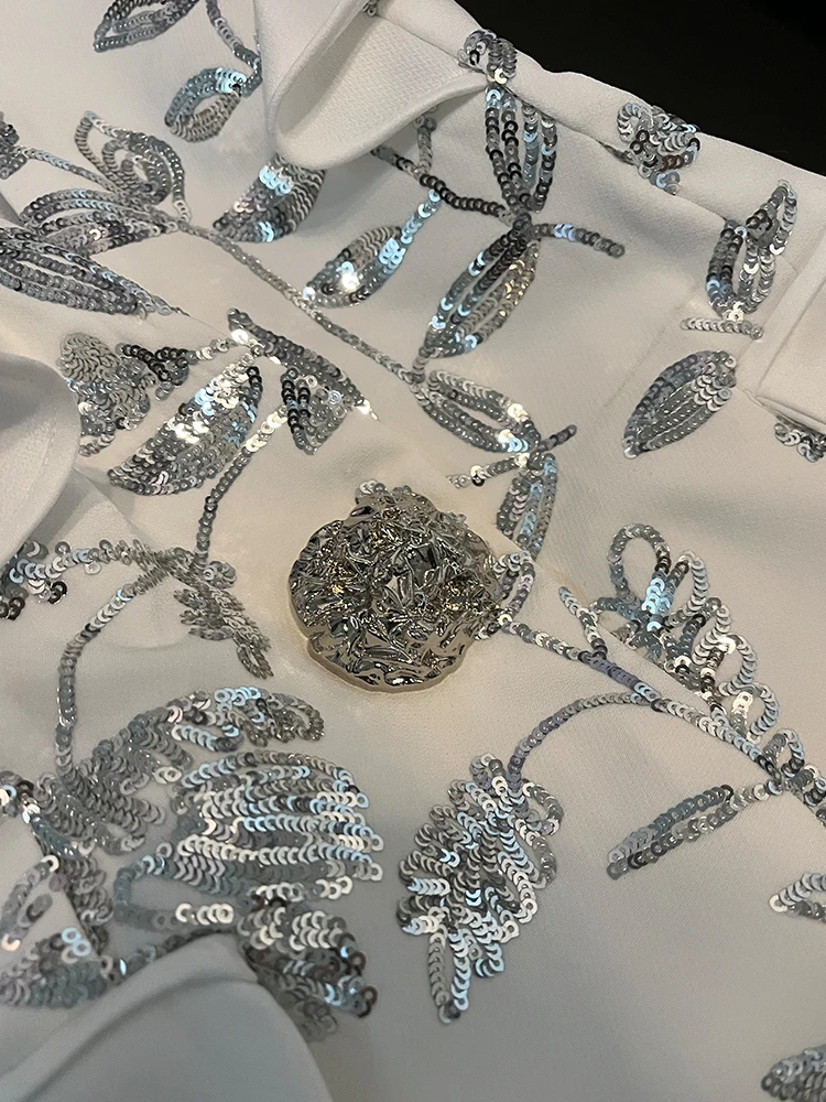 

Блузка в стиле пэчворк с вышивкой Ele, тяжелый дизайн с вышивкой, осень-зима, новый жилет высокого класса с цветочным принтом