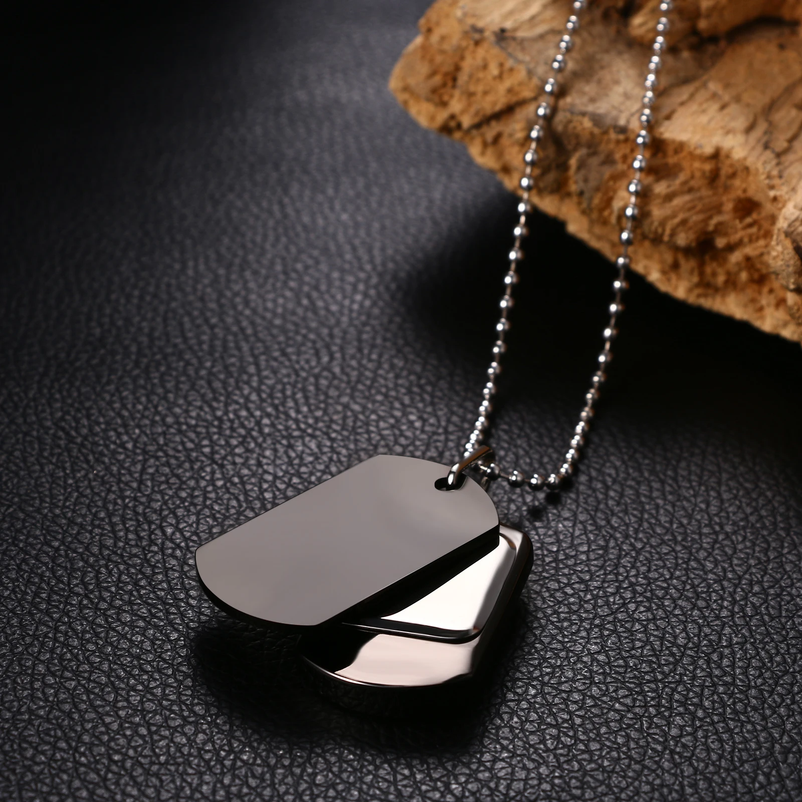 LANCARDO 맞춤형 개 태그 군사 태그 군인 명찰 목걸이 시계 로마 숫자 규모 맞춤형 콘텐츠 펜던트 목걸이