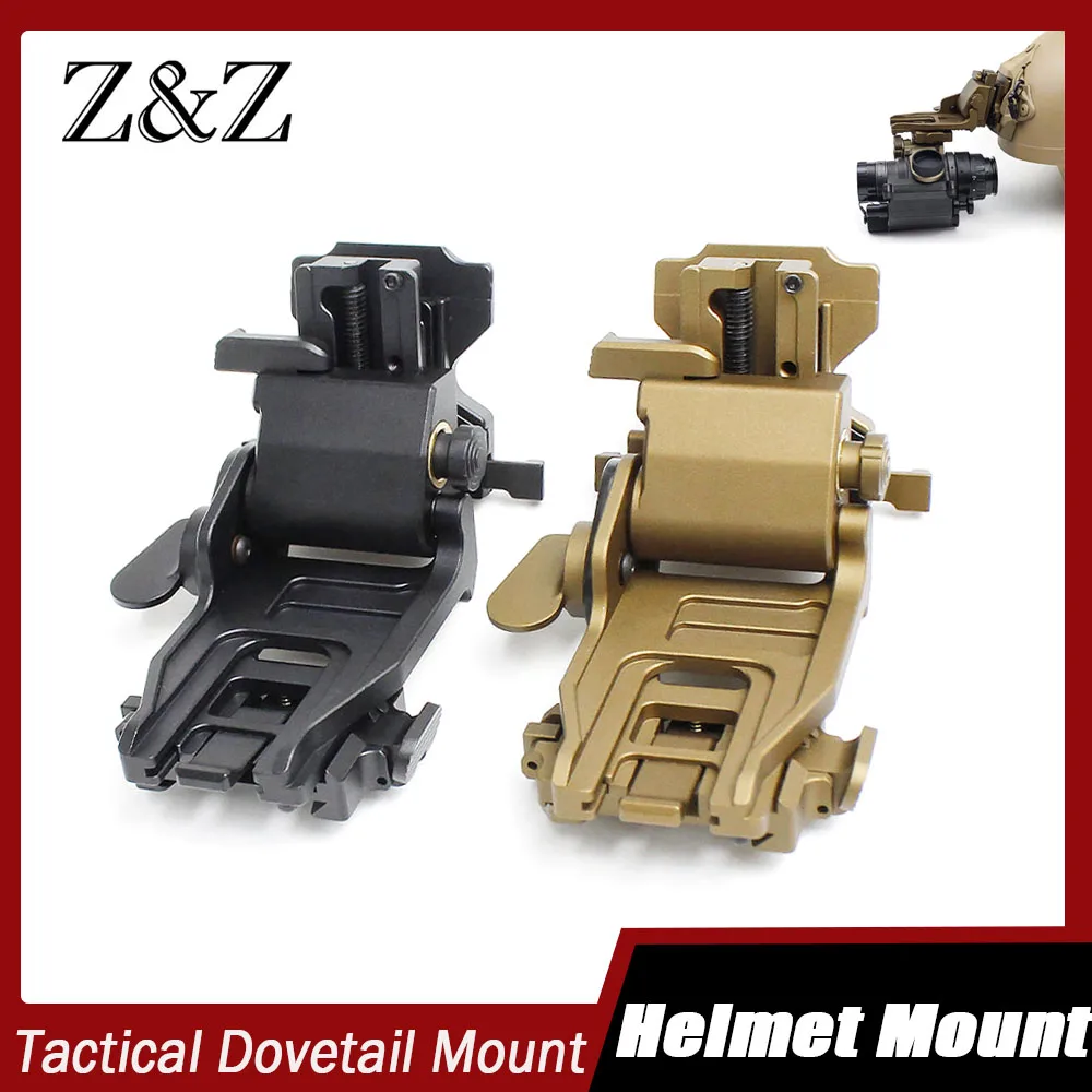 

New Low Profile NVG Helmet Mount Flip-up Adjustable Dovetail Shoe Aluminum Night-vision Goggles Bracket Mount For PVS-14