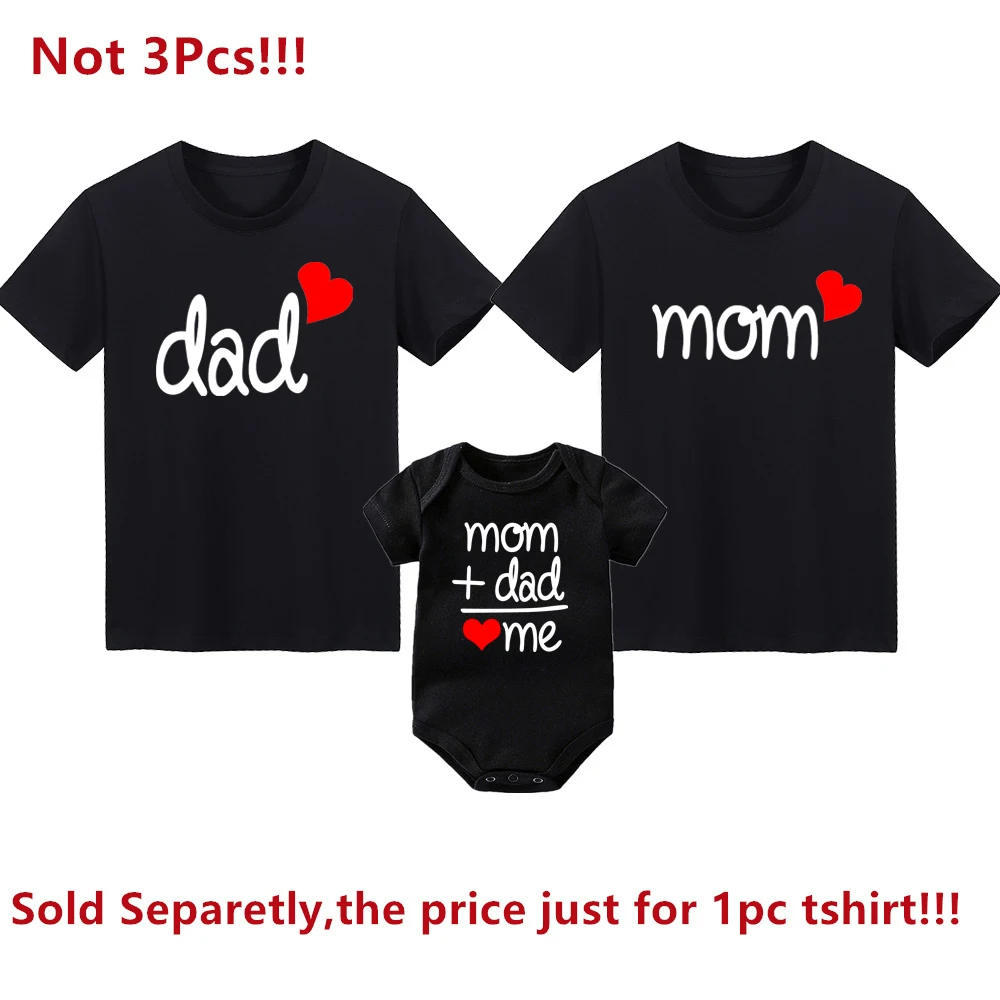 2026 Mom Dad Me Family Matching Outfits Father Daughter Son Clothes Look Tshirt Dad and Me Dad Baby Clothes Father Baby Outfits