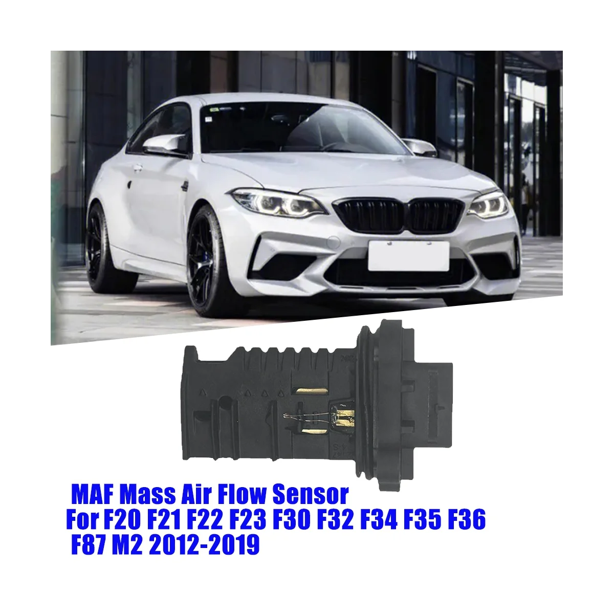 0280218279 MAF Mass Air Flow Sensor 13627612746 for BMW F20 F21 F30 F35 M2 35I 335I M2 435I 2012-2019 MA1264 MA458