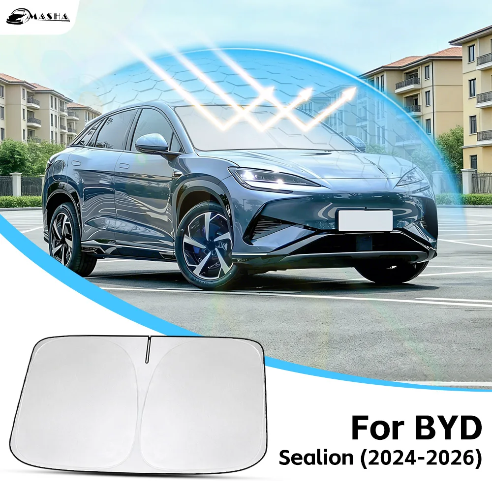 

Car Windshield Sun Shade For BYD Sealion 2024-2026 Reflector Sunshade Offers Protection for Car Interior Sealion Accessories