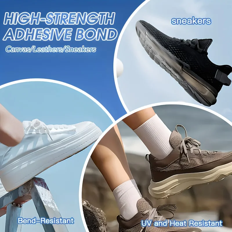 60ml Professional Shoe Adhesive Glue Fast Drying Waterproof Strong Bond for Leather Rubber Sneakers Boots - Instant Repair
