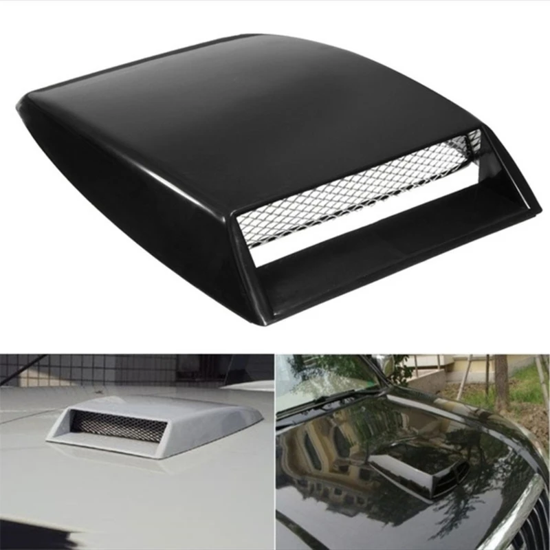 

Car Air Flow Intake Car Hoods Simulation Air Outlet Car Air Flow Sticker Universal Bonnet Vent Sticker Cover Hoods D7YA