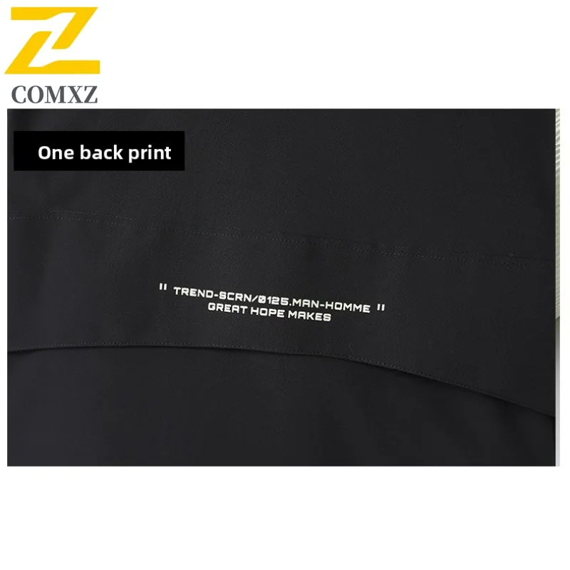 COMXZ Men Puffer Jacket Wear Resistant High Quality Waterproof Skiing Padded Jacket Mountaineering Cold-Resistant Winter Jacket