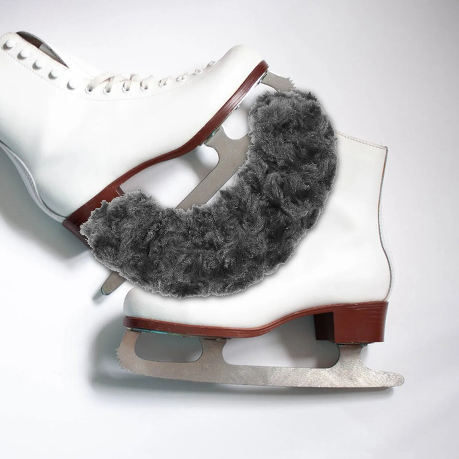 

Professional Skates Guards Absorbent Towel Lining Anti-Rust Ice Skate Blade Covers Size L Gray Fits 37-39 Shoes Durable