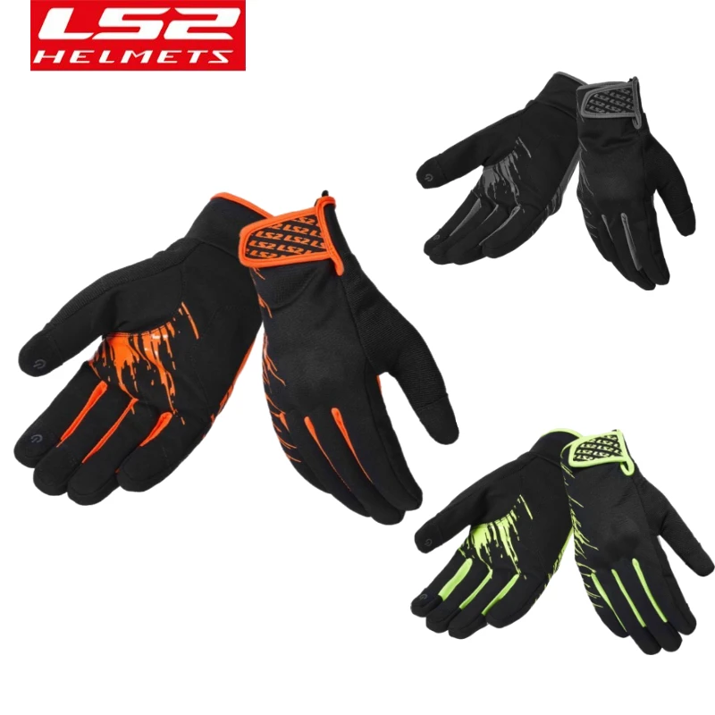 

LS2 Motorcycle Gloves Men Women Summer Riding Gloves Breathable Moto MTB Dirt Bike Mesh Gloves for Cycling Bicycle