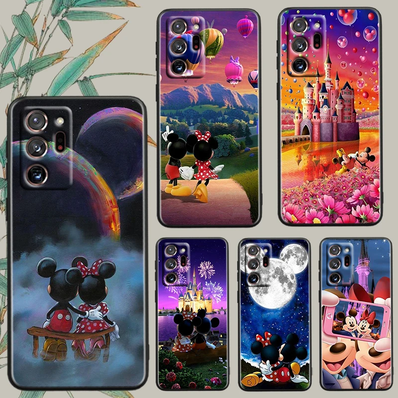 

Disney Mickey Mouse Castle For Samsung Note 20 10 Ultra Plus A31 A14 A12 A70 A34 A25 A04 A05 A15 A24 5G Black Back Phone Case