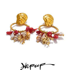 10 최고의 판매 레드 스톤 귀걸이 -17