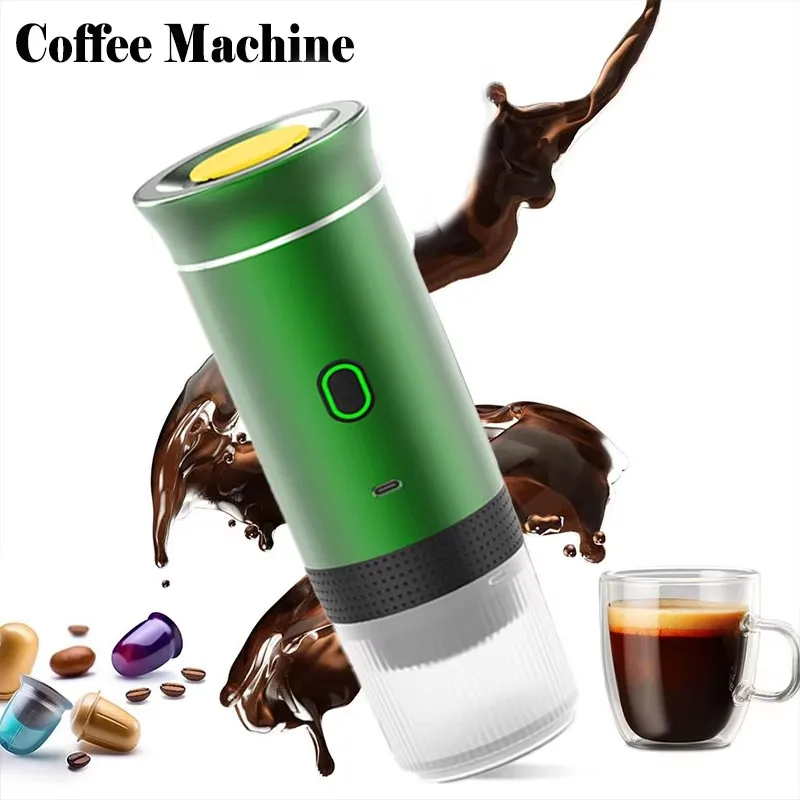 New Coffee Maker Electric Capsule Ground Coffee Brewer Portable Coffee Machine Fit Coffee Powder and 3-in-1Capsule Coffee Maker