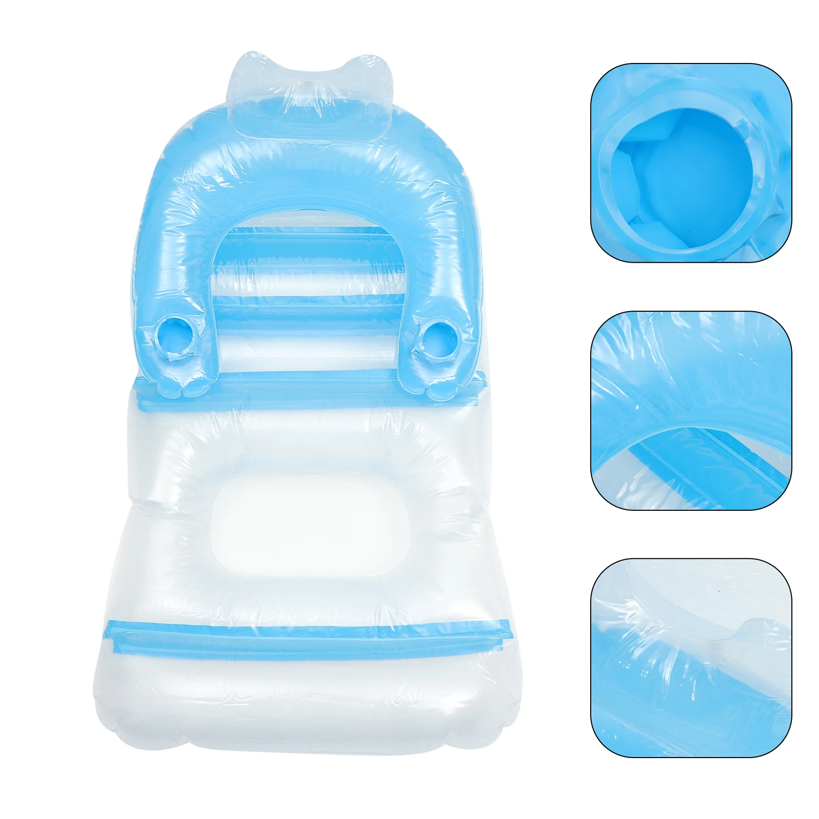 1pc Pvc Bed Inflatable Portable Pool Lightweight Beach Float Summer Outdoor Pool Float Pad Mat Swimming Floating Pad