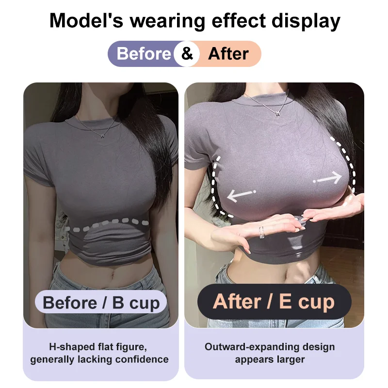 Seamless Bra Silicone Pad Combination Small Chest To Large Chest For Breast Cancer Surgery Queen Cross Dressin