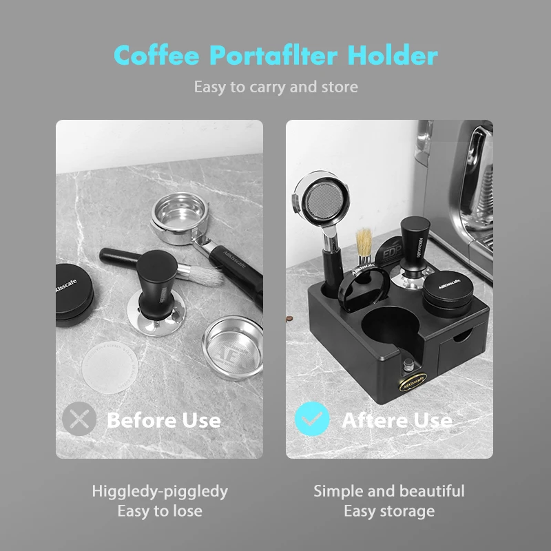 Alikisscafe Coffee Tamping Station 51mm 54mm 57 58mm Portafialter Holder For Delonghi Breville Espresso Accessory Barista Tools