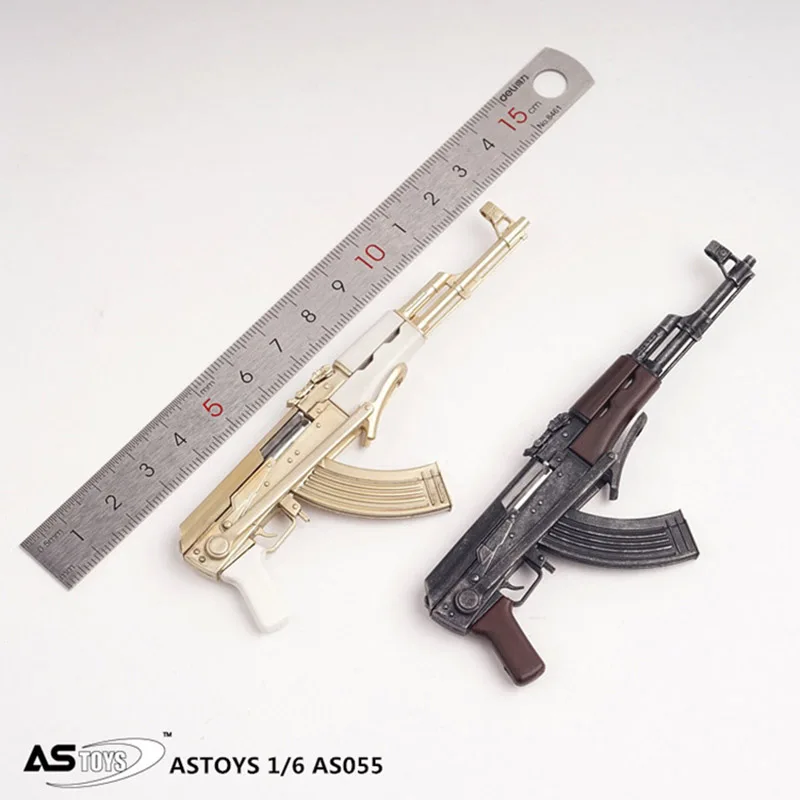 ASTOYS AS055 1/6 Male Soldier AK Rifle Gun Foldable Gun Stock Military Weapon Model For 12