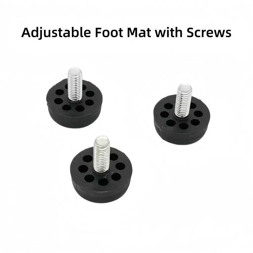 Anti-abrasion Adjustable Height Foot Pads With M6/M8/M10 Threaded Studs Vibration Reducing Support Hardware For Equipment Frames
