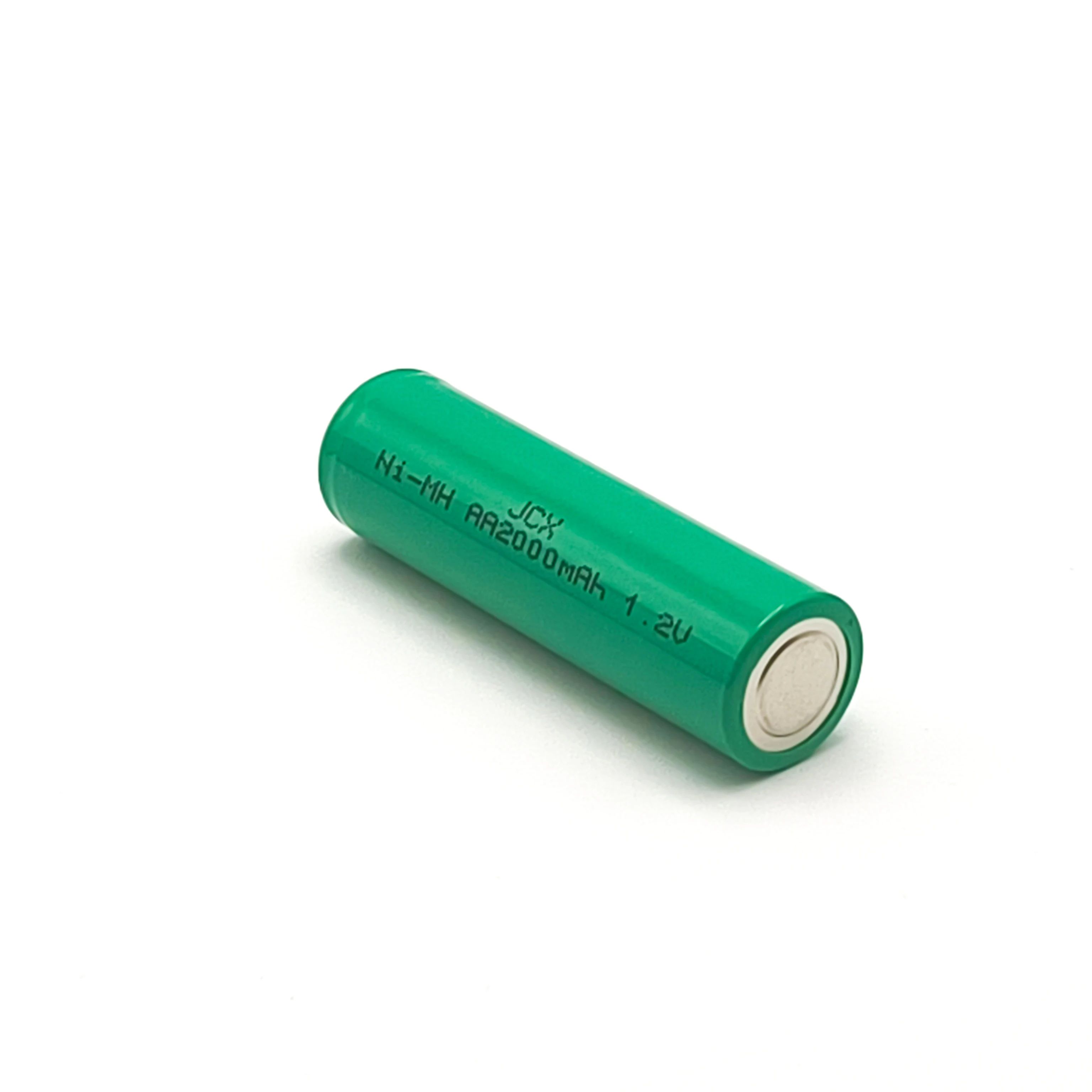 JCX 1PC Flat Top 1.2V Nimh 2000mAh AA Battery Cell with Max 3.0C Discharge Rate