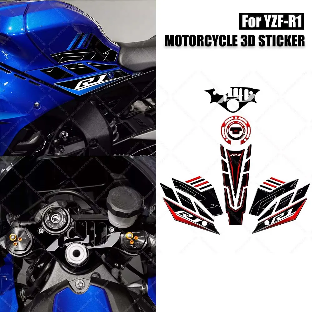 For YZF R1 yzf r1 Motorcycle 3D fuel tank stickers Motorcycle decorative stickers