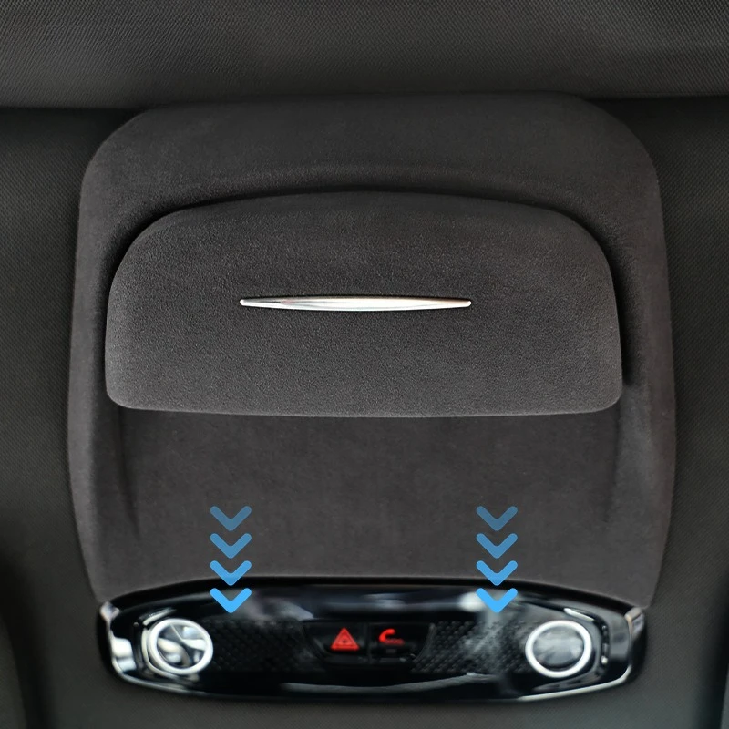 Car Glasses Case Suede Sunglasses Storage Clip Box for Geely Galaxy L7 2023 2024 Magnetic Clip-on Car Sun Visor Glasses Holder