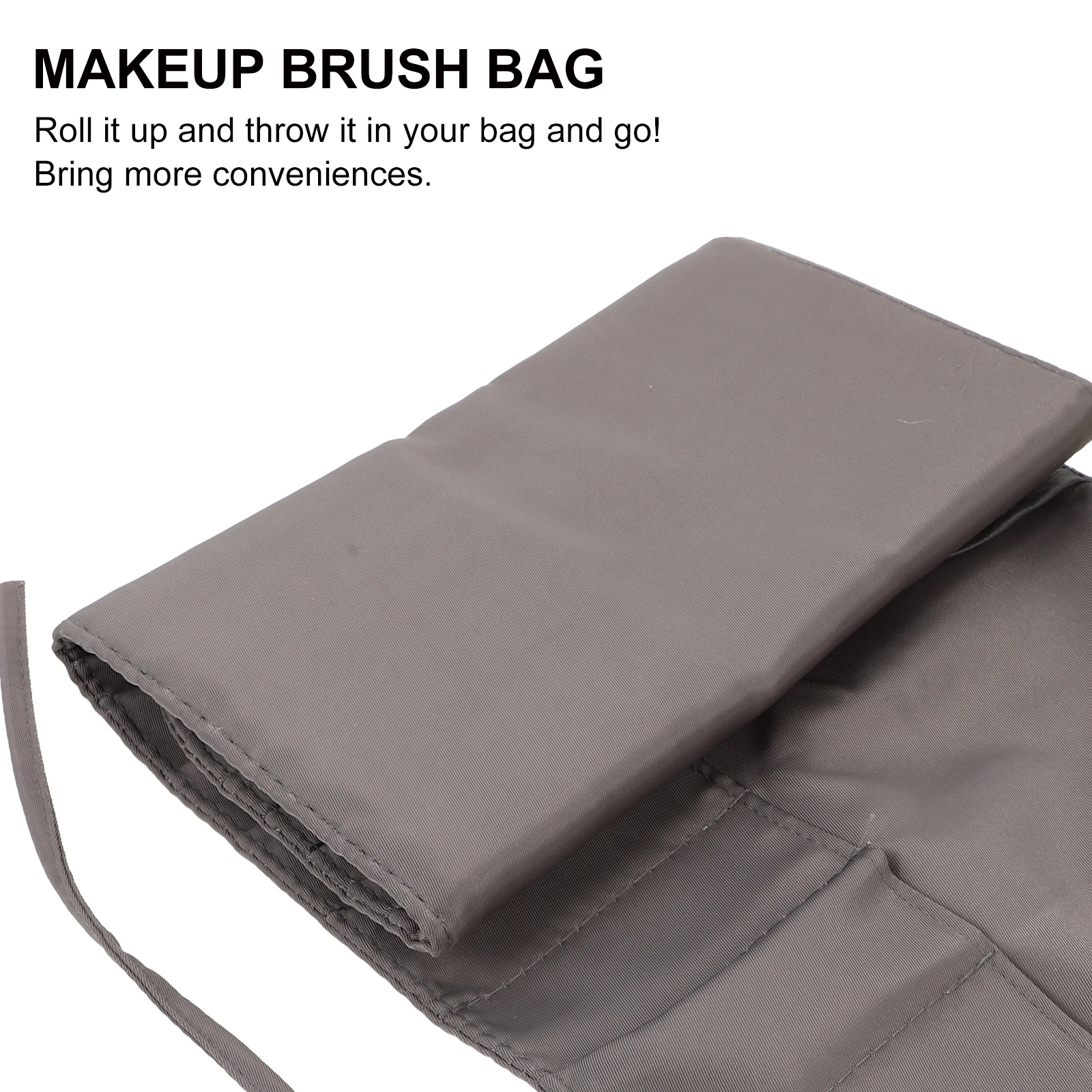 

Makeup Brush Storage Bag Easy Clean Holder Make-up Water Proof Organizer Nylon with Travel Rolling