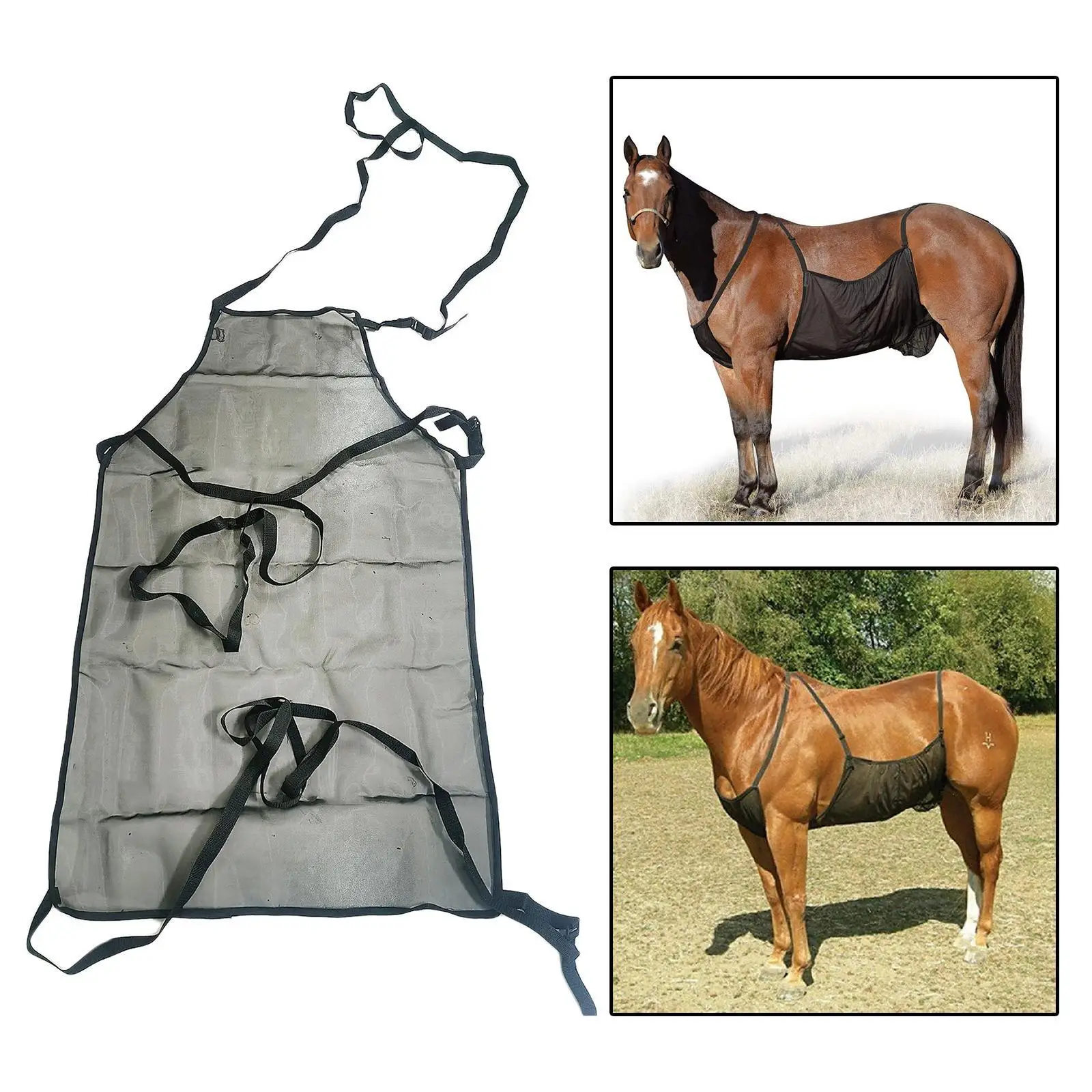 Fly Sheets For Horses Adjustable Breathable Mesh Equine Fly Sheet Equine Wraps For Livestock Garden Backyard Farm Patio Family