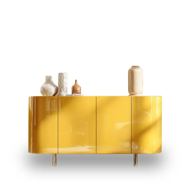 Natural Wood Living Room Cabinets Korean Dustproof Nordic Narrow Living Room Cabinets Modern Meuble Rangement Furniture Home