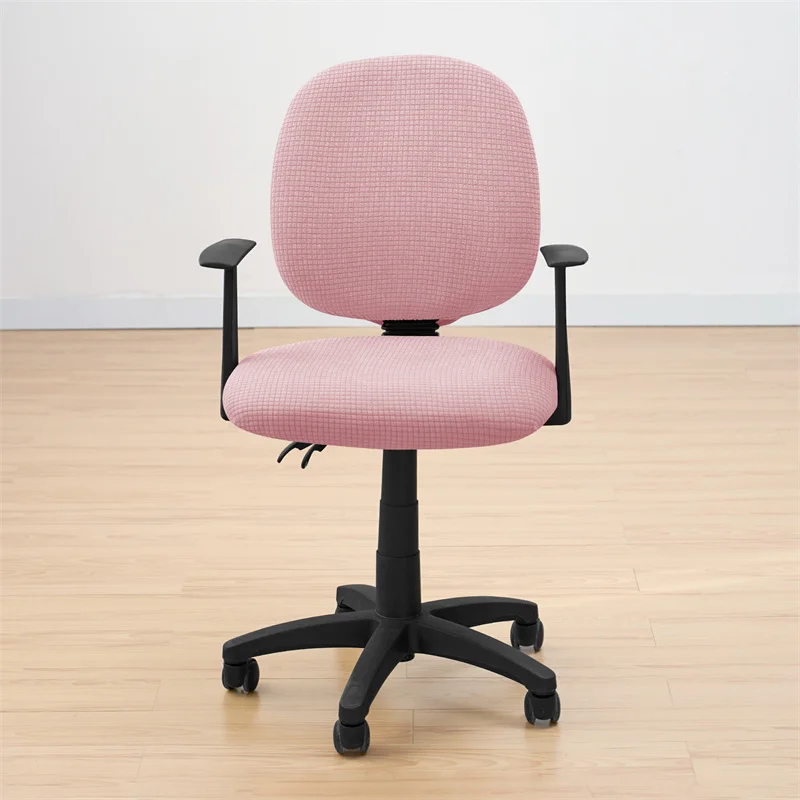 2 teile/satz Wasser Abweisend Büro Stuhl Abdeckung Polar Fleece Stretch Computer Stuhl Schonbezüge Rotierenden Gaming Sitz Abdeckung Schutz – Detail 24