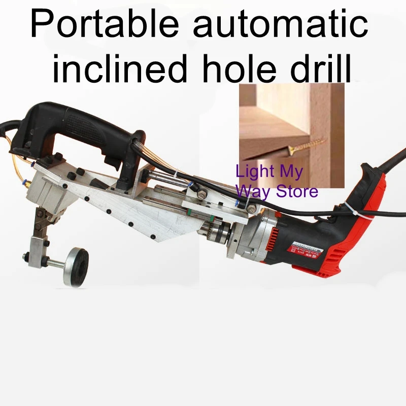 Steam-driven oblique hole locator portable electric pneumatic woodworking oblique hole drilling oblique hole puncher