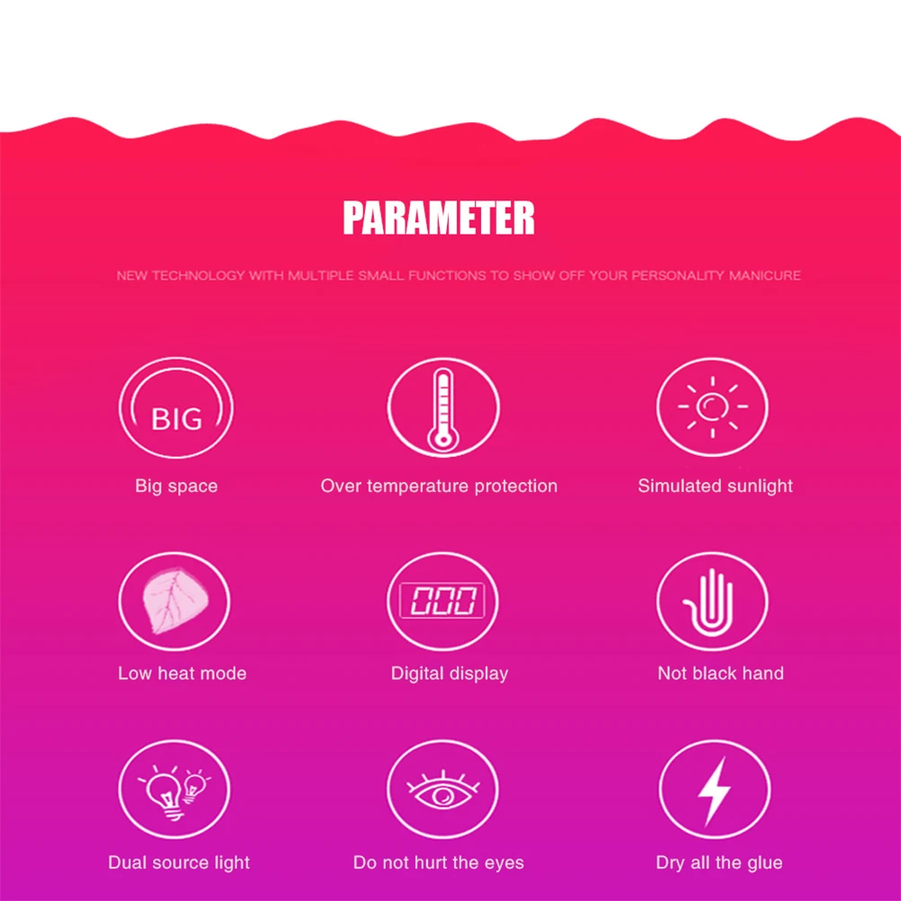 

1 шт. 36 Вт 12 светодиодная лампа для ногтей УФ-светодиодная гель-лак для отверждения 3 настройки таймера 30S 60S 90S Автоматический датчик Цифровой дисплей Маникюрный инструмент Свет