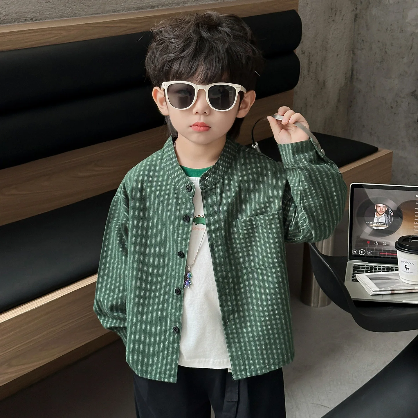 

Модная детская верхняя одежда для мальчиков: новая коллекция весна-осень 2025, осенняя одежда для малышей, топы для подростков